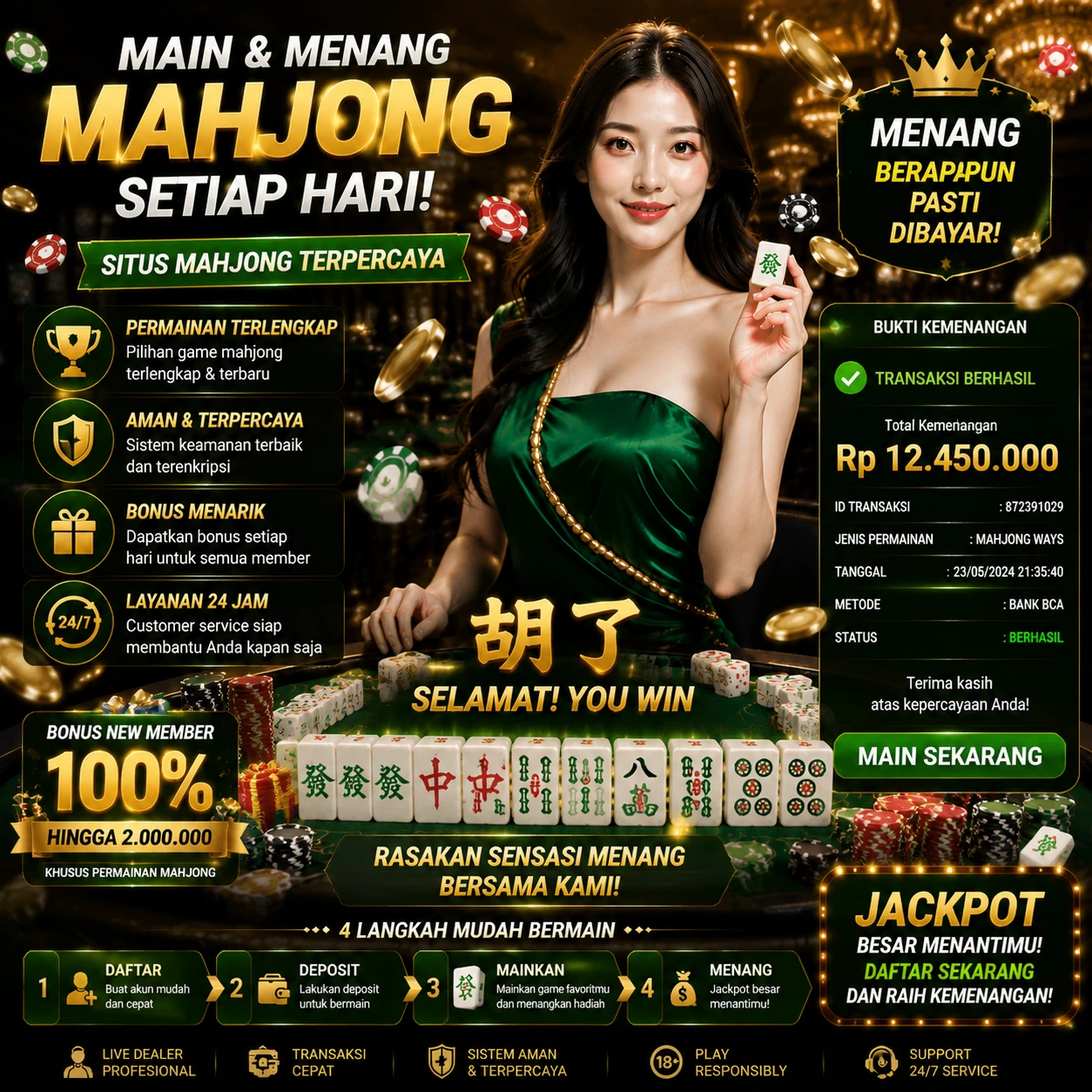 Interface aplikasi setelah instalasi berhasil